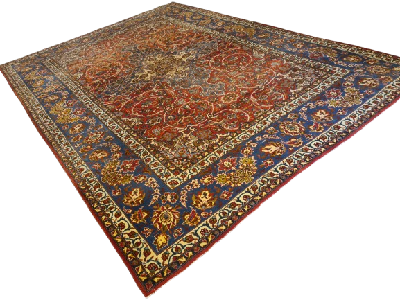 Perserteppich Orientteppich Handgeknüpfter Teppich Isfahan Najafabad 370x263cm