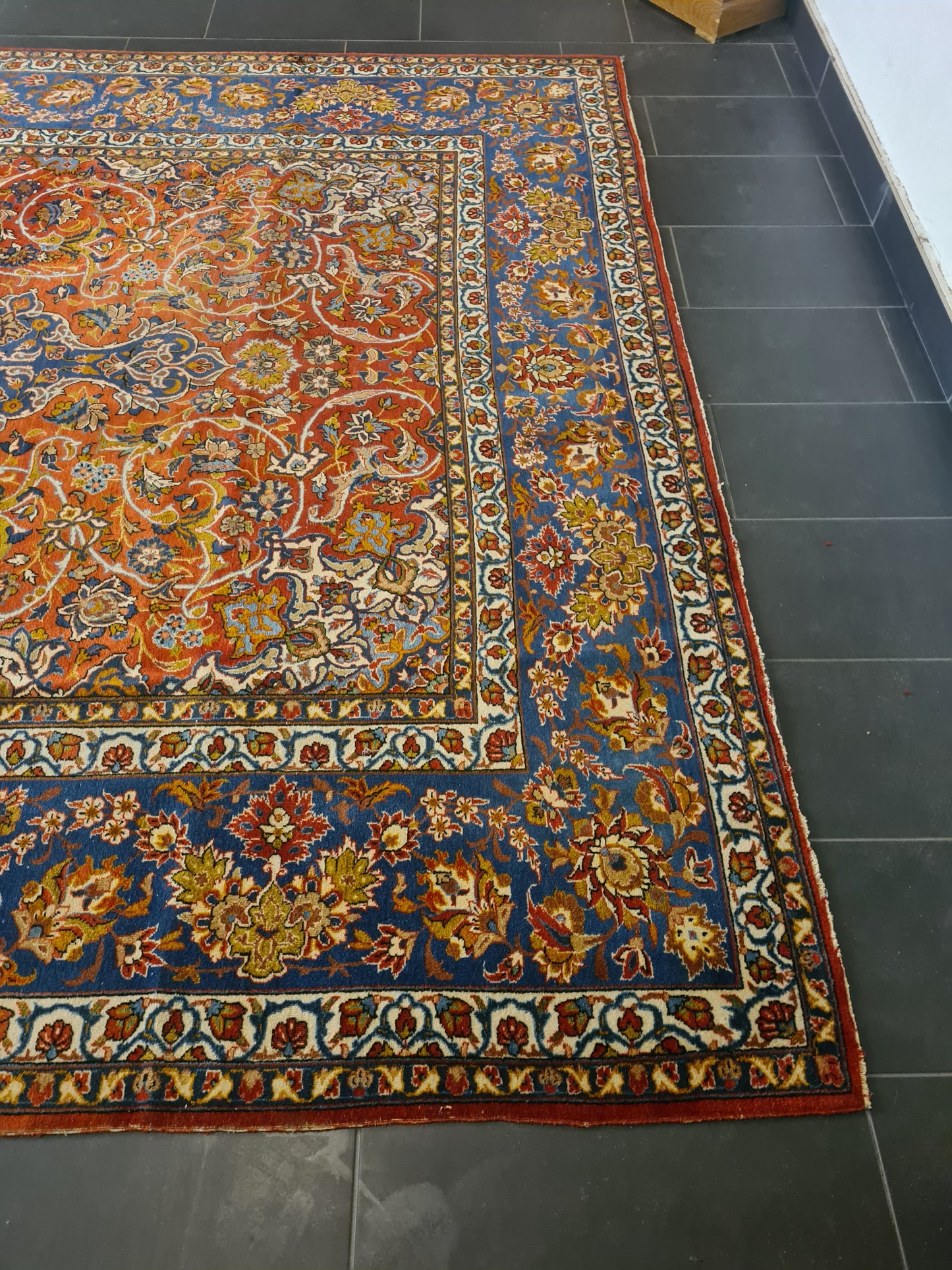 Perserteppich Orientteppich Handgeknüpfter Teppich Isfahan Najafabad 370x263cm