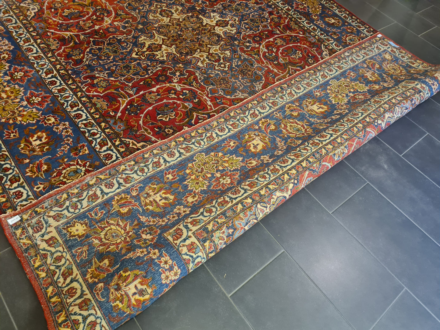 Perserteppich Orientteppich Handgeknüpfter Teppich Isfahan Najafabad 370x263cm