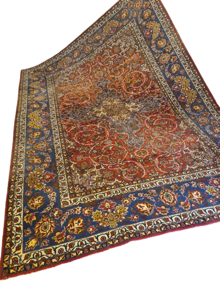 Perserteppich Orientteppich Handgeknüpfter Teppich Isfahan Najafabad 370x263cm