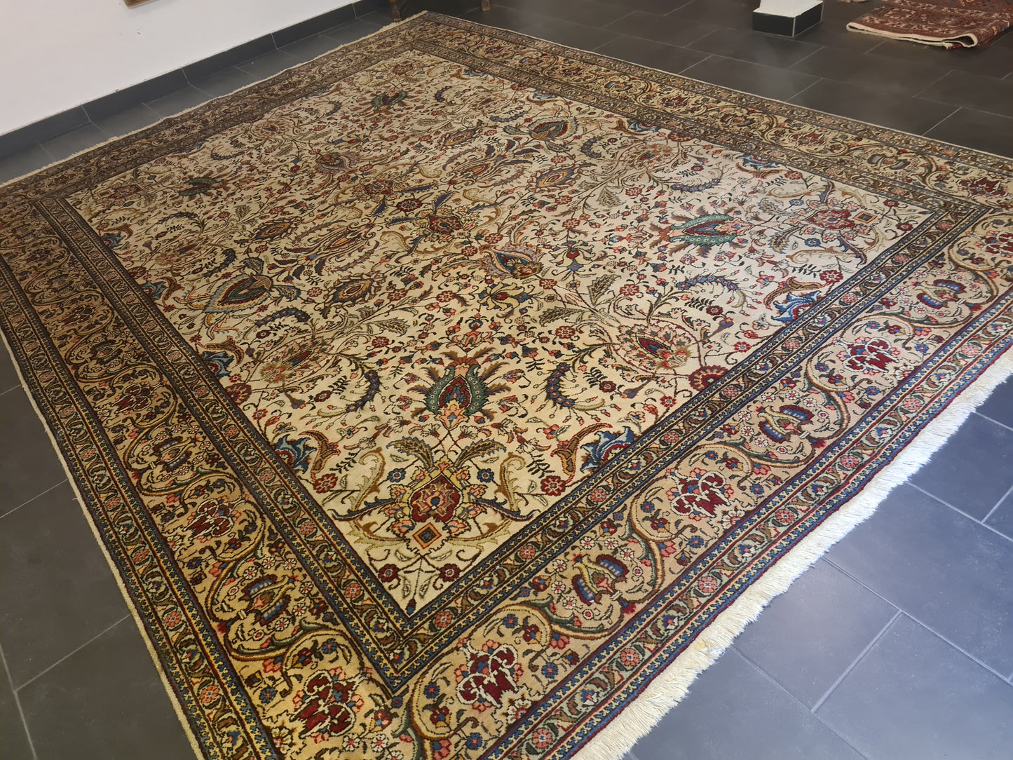 Perser Orientteppich Handgeknüpfter Täbris Jugendstil 400x300cm