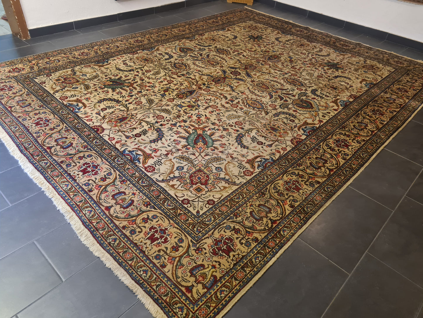 Perser Orientteppich Handgeknüpfter Täbris Jugendstil 400x300cm