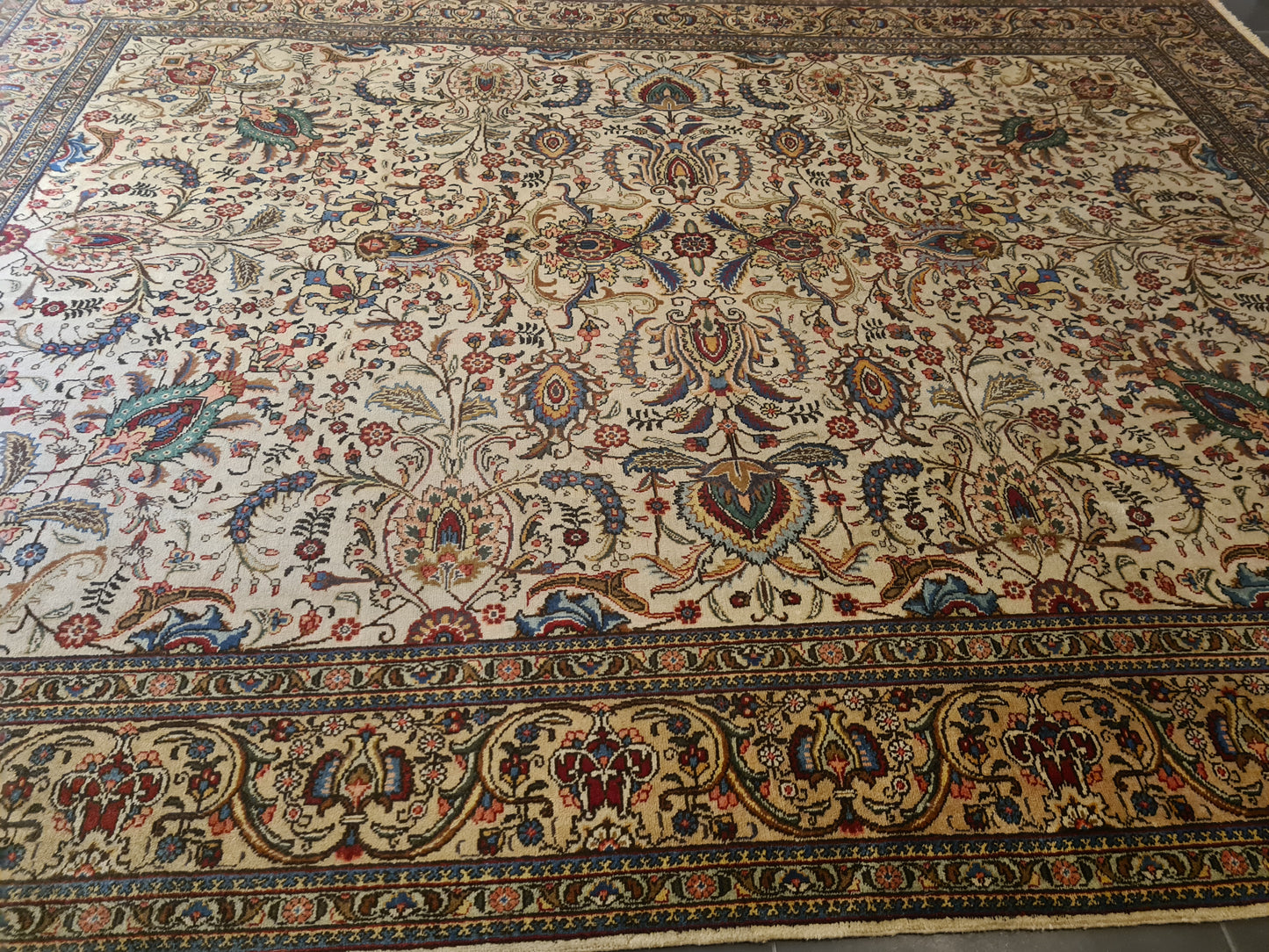 Perser Orientteppich Handgeknüpfter Täbris Jugendstil 400x300cm