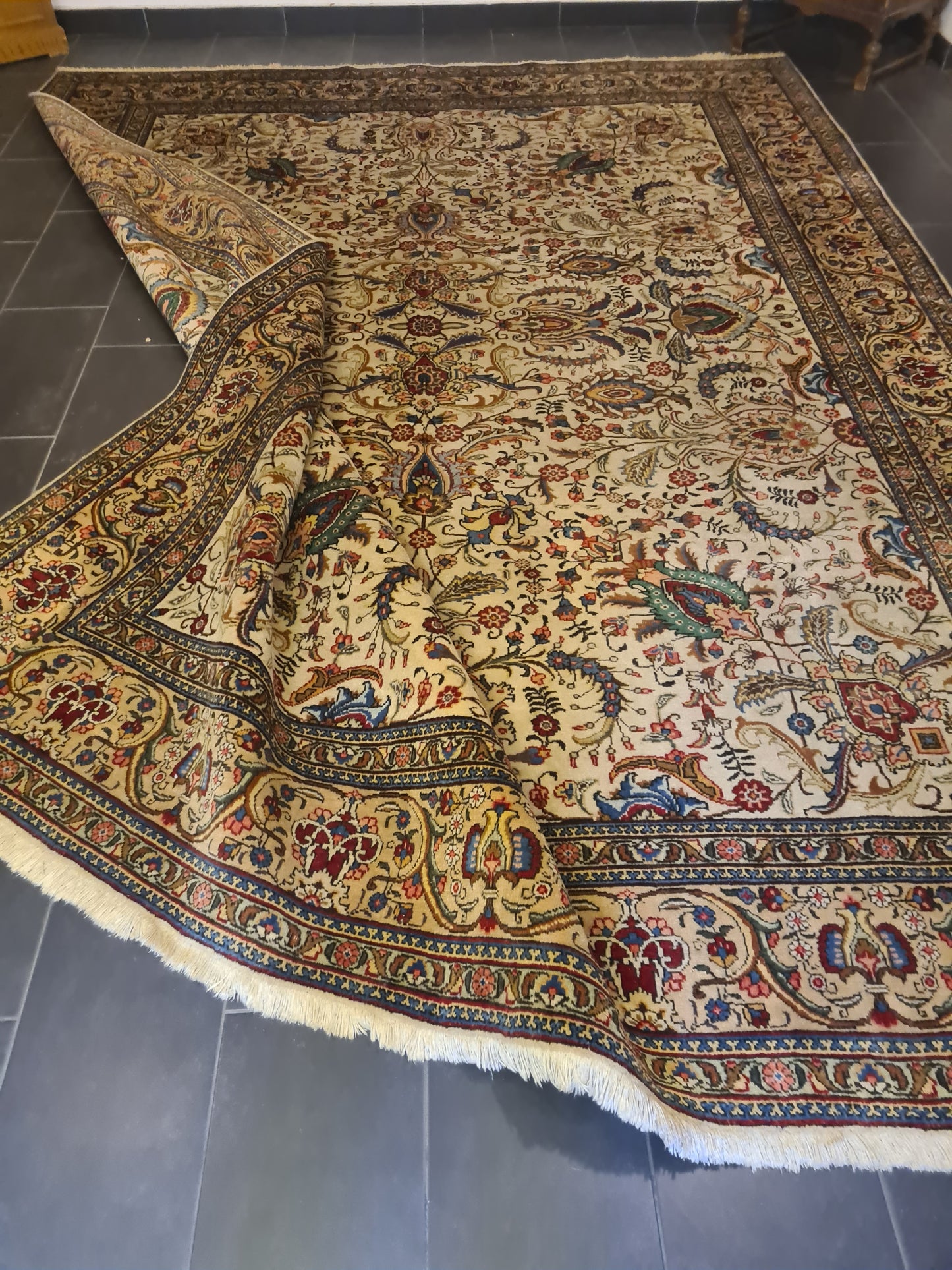 Perser Orientteppich Handgeknüpfter Täbris Jugendstil 400x300cm