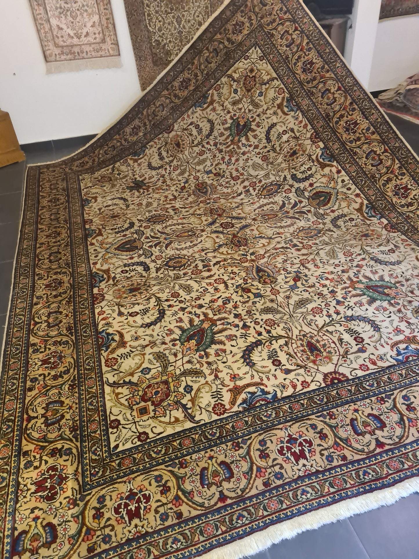 Perser Orientteppich Handgeknüpfter Täbris Jugendstil 400x300cm