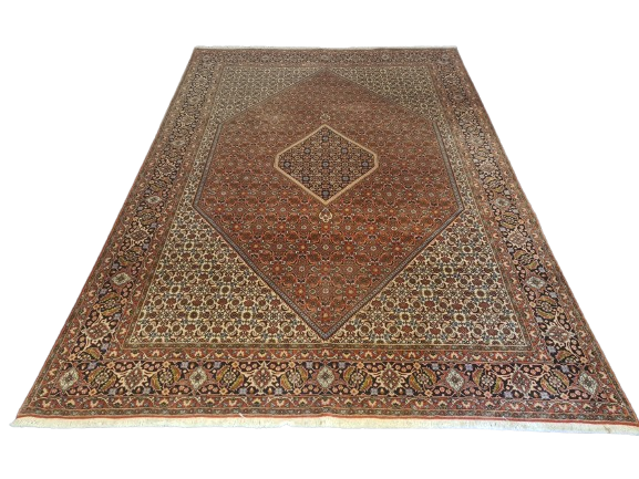 Perserteppich Orientteppich Handgeknüpfter Teppich Bidjar 354x247cm