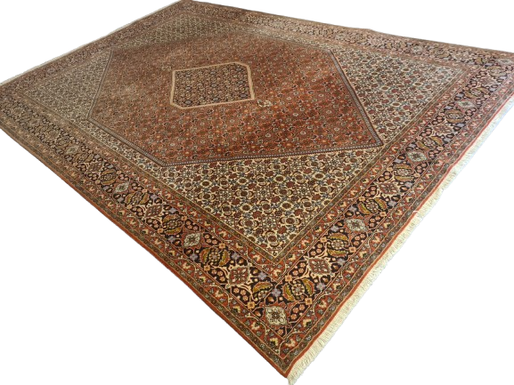 Perserteppich Orientteppich Handgeknüpfter Teppich Bidjar 354x247cm