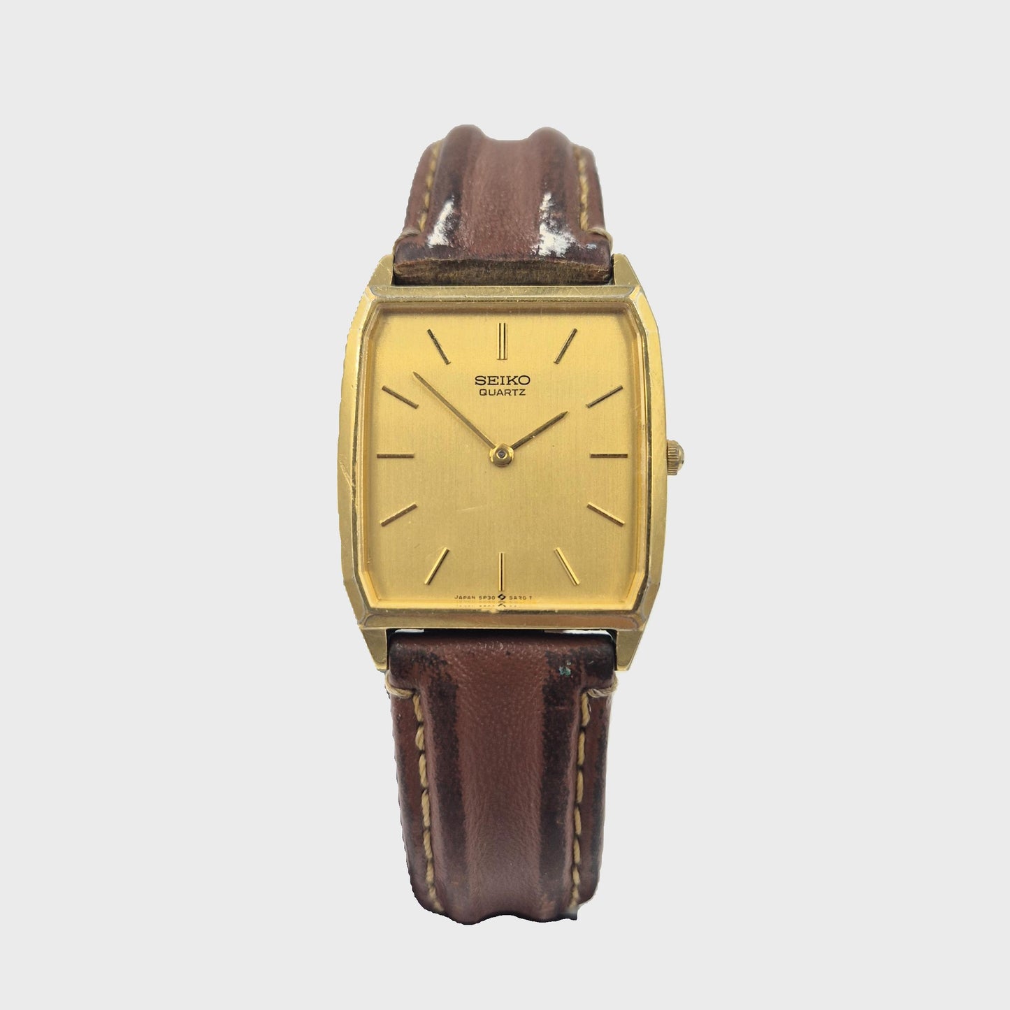 Seiko Quartz Uhr – Klassische Eleganz im Gold-Design