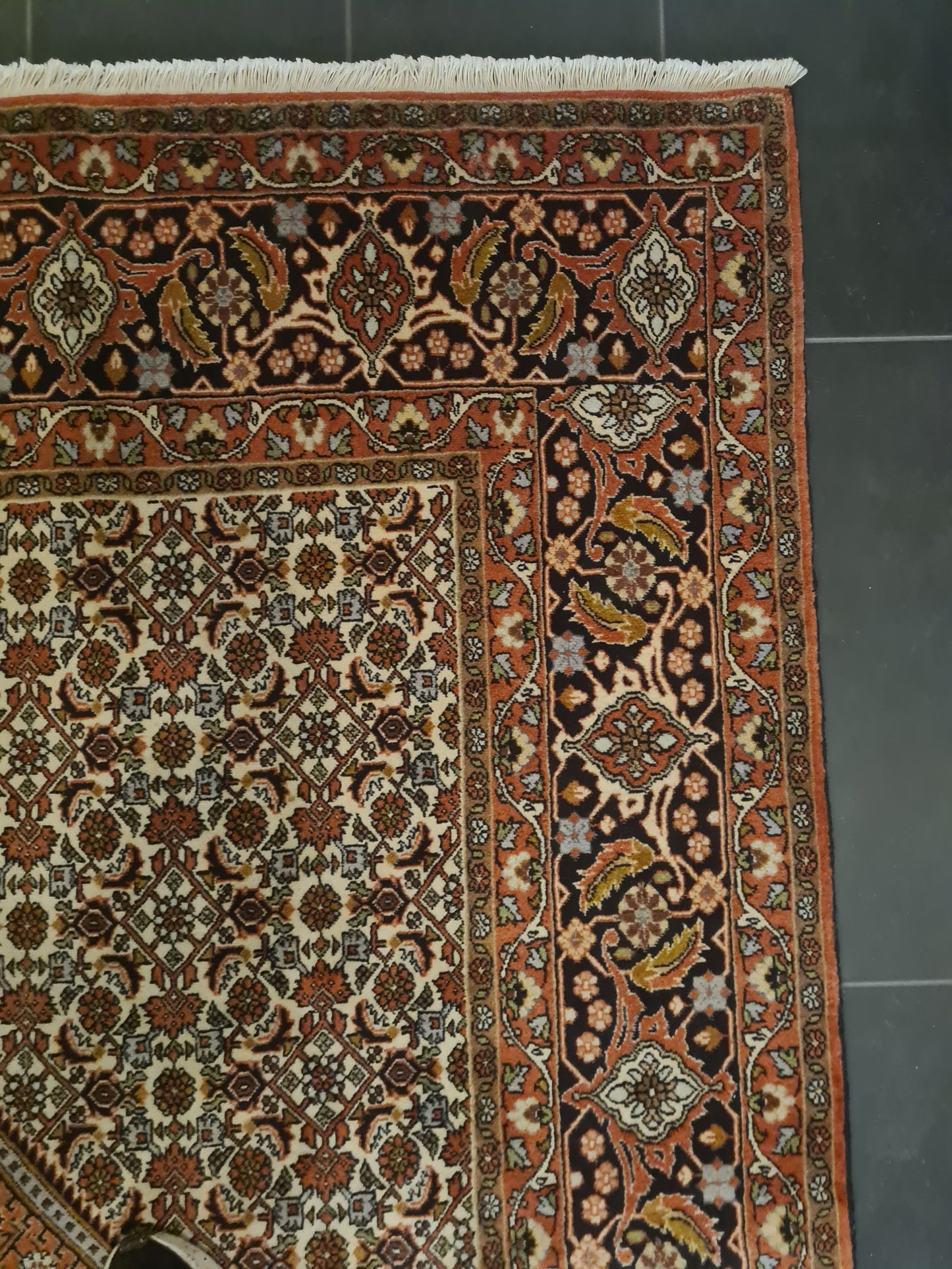 Perserteppich Orientteppich Handgeknüpfter Teppich Bidjar 354x247cm