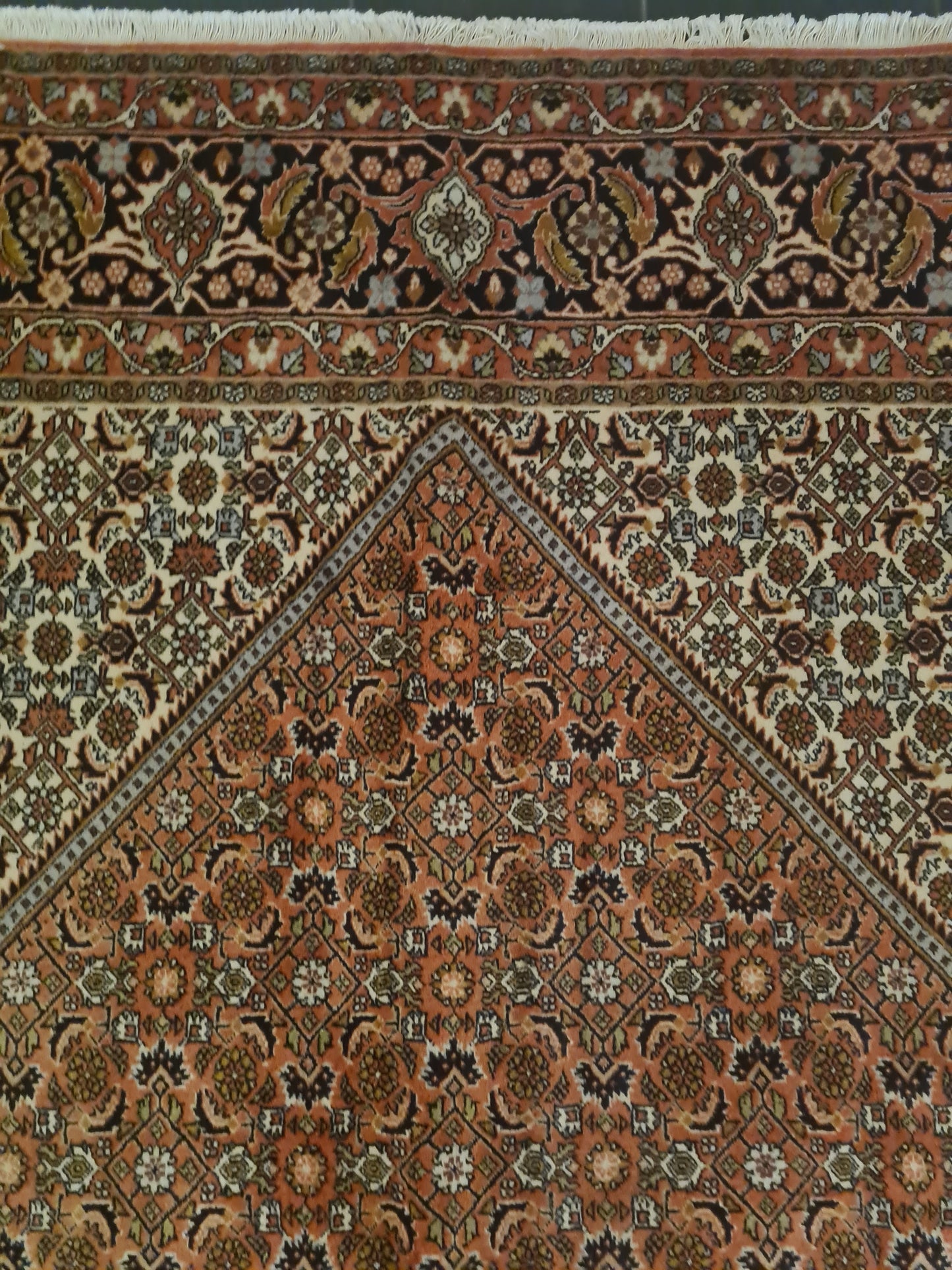 Perserteppich Orientteppich Handgeknüpfter Teppich Bidjar 354x247cm