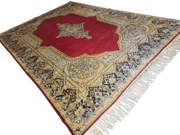 Perserteppich Orientteppich Handgeknüpfter Teppich Kirman Royal 385x270cm