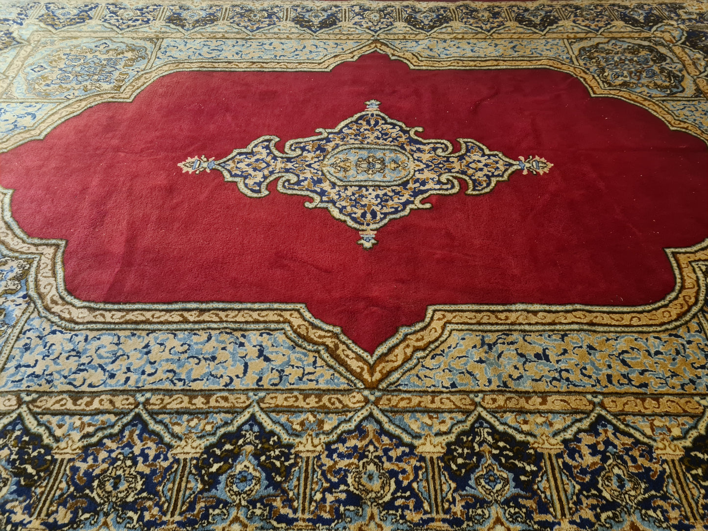 Perserteppich Orientteppich Handgeknüpfter Teppich Kirman Royal 385x270cm