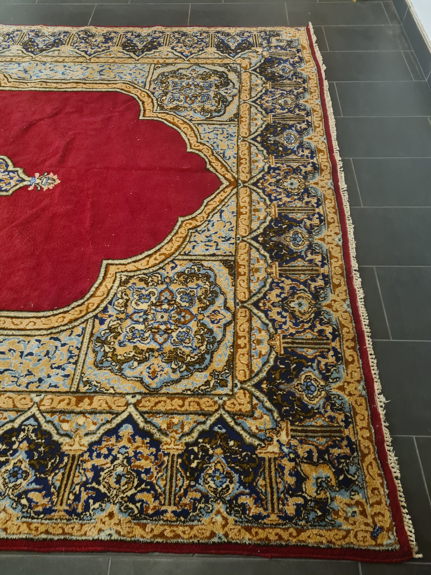 Perserteppich Orientteppich Handgeknüpfter Teppich Kirman Royal 385x270cm