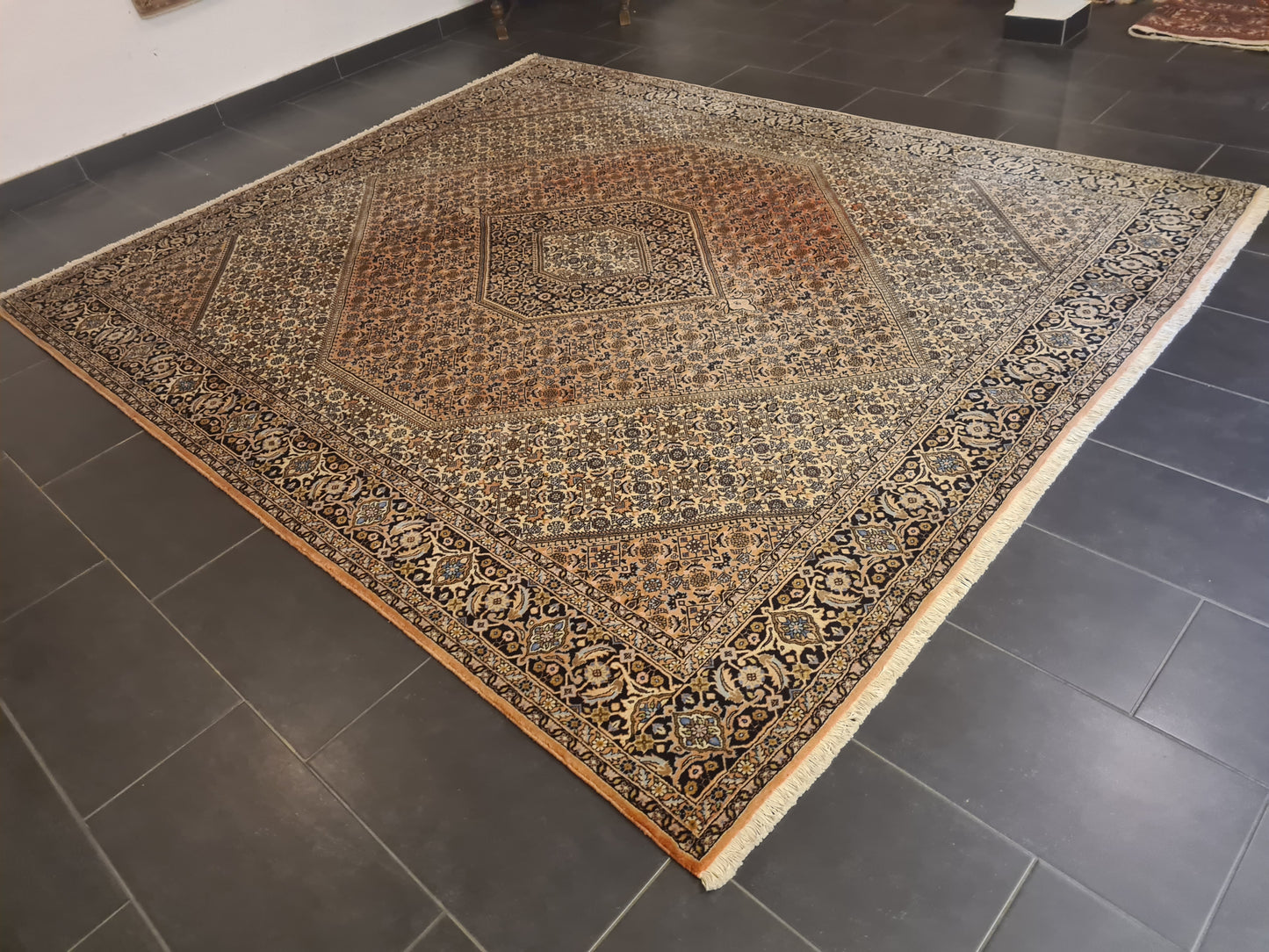 Perserteppich Orientteppich Handgeknüpfter Teppich Bidjar fein 300x245cm