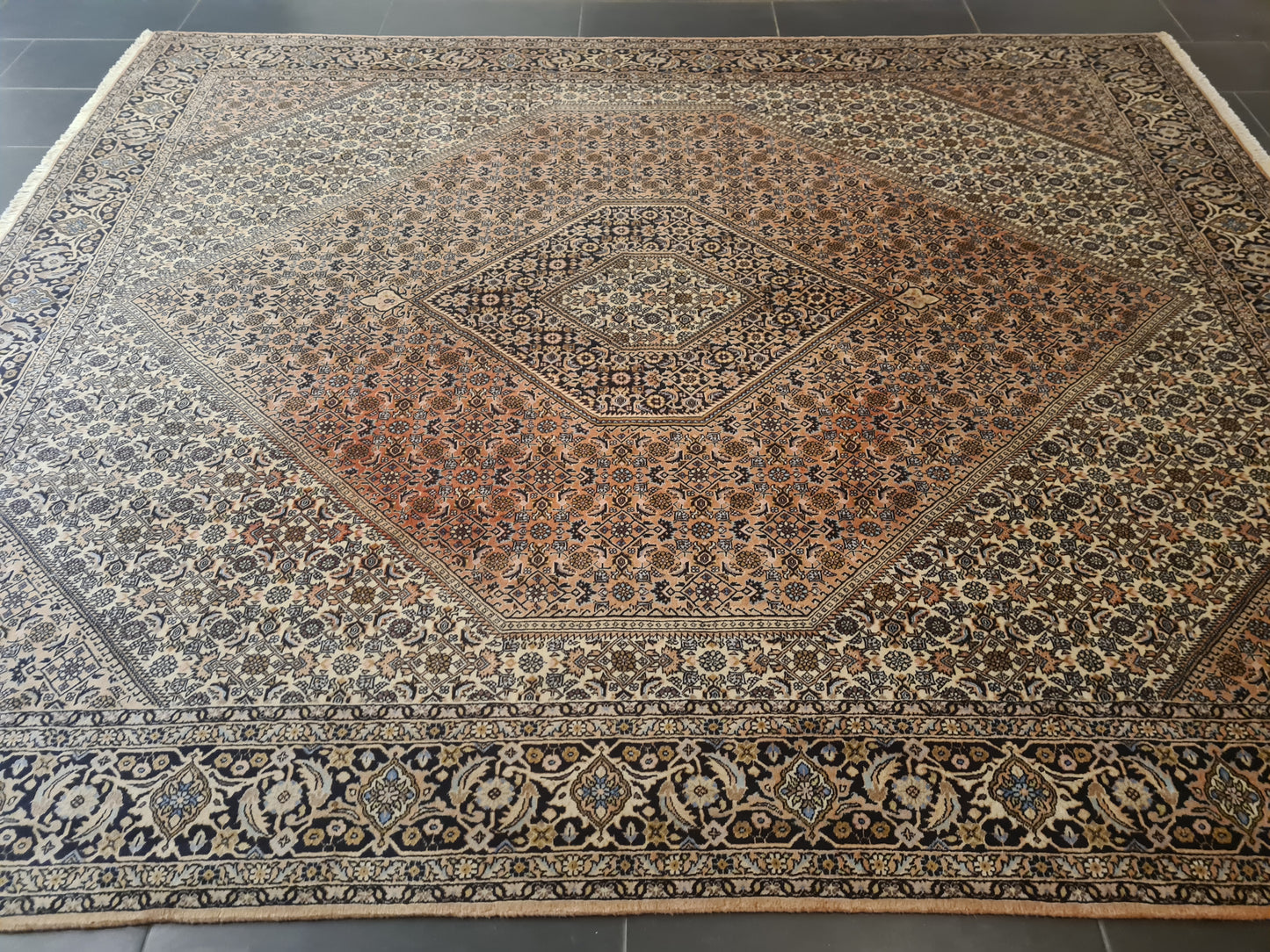 Perserteppich Orientteppich Handgeknüpfter Teppich Bidjar fein 300x245cm