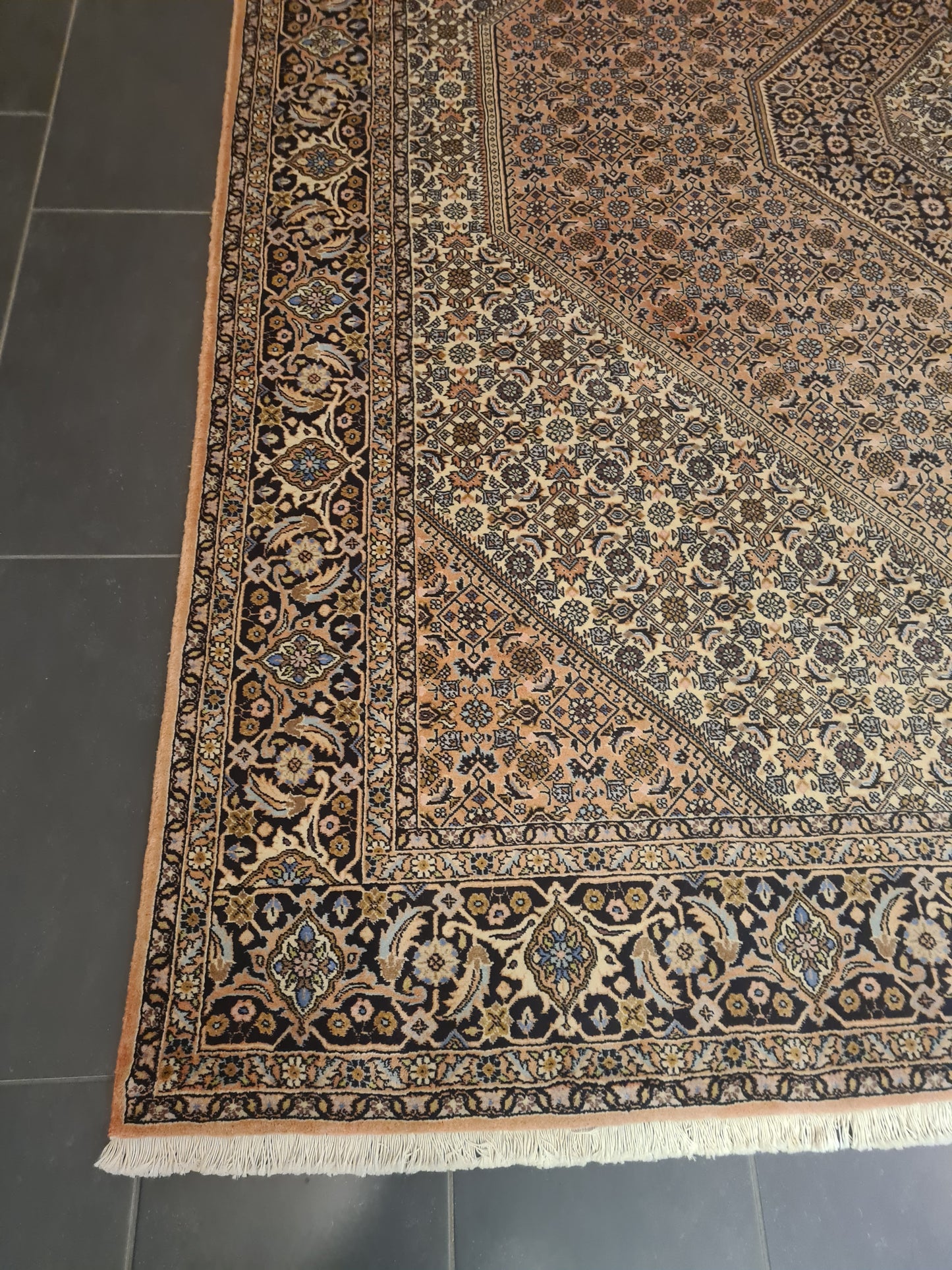 Perserteppich Orientteppich Handgeknüpfter Teppich Bidjar fein 300x245cm