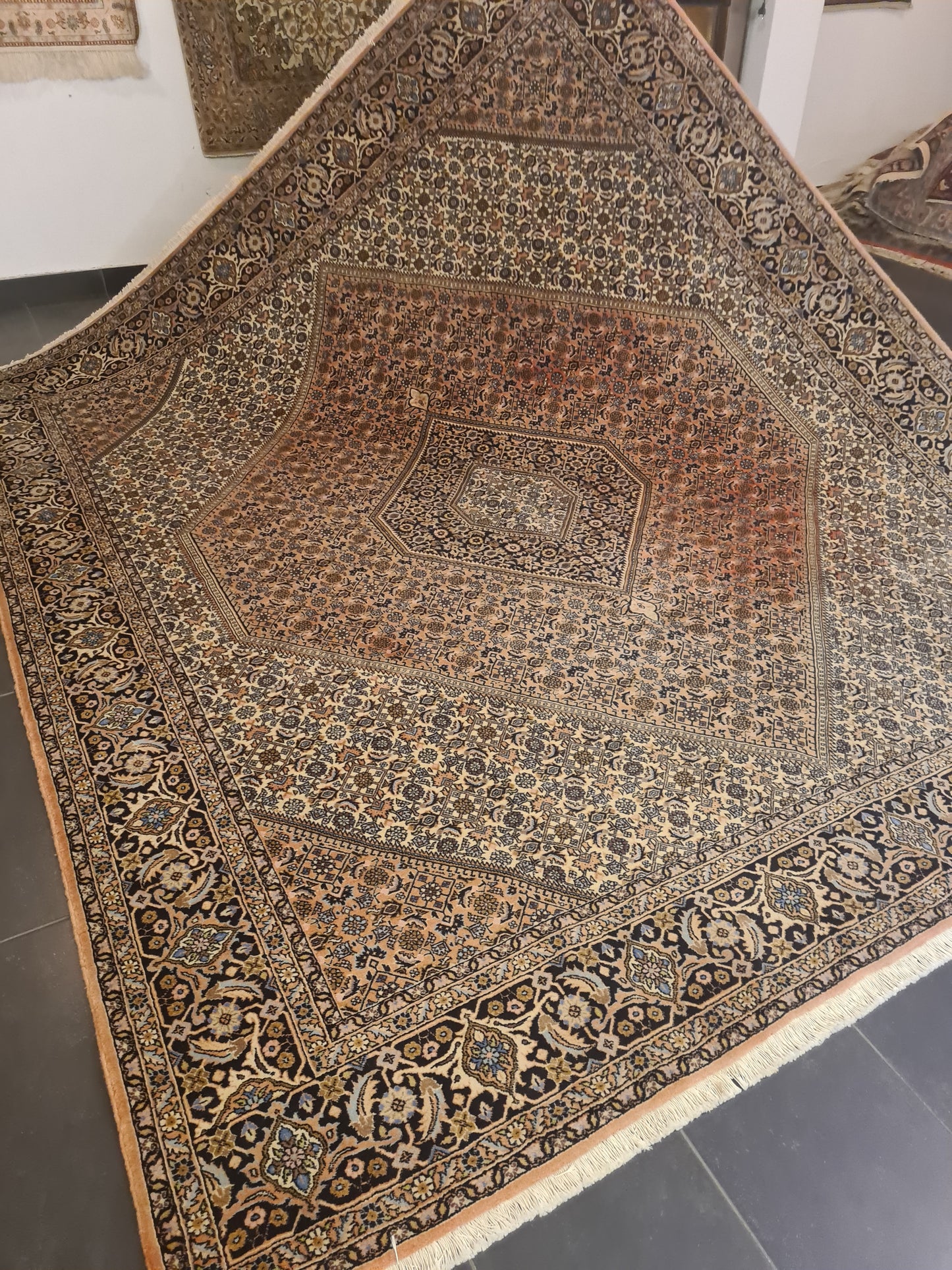 Perserteppich Orientteppich Handgeknüpfter Teppich Bidjar fein 300x245cm