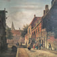 Nach Adrianus Eversen (1818-1897) Ölgemälde Holland Stadtbilder