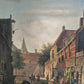 Nach Adrianus Eversen (1818-1897) Ölgemälde Holland Stadtbilder