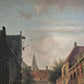 Nach Adrianus Eversen (1818-1897) Ölgemälde Holland Stadtbilder