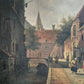 Nach Adrianus Eversen (1818-1897) Ölgemälde Holland Stadtbilder