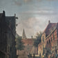 Nach Adrianus Eversen (1818-1897) Ölgemälde Holland Stadtbilder