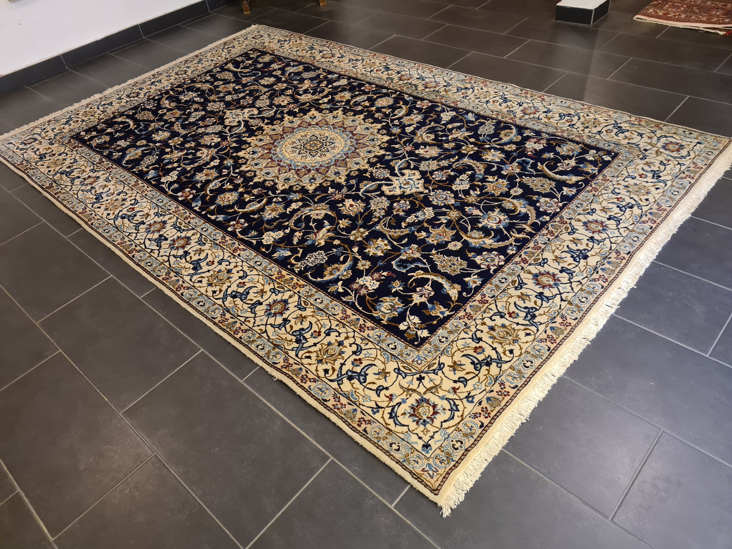 Perserteppich Orientteppich Handgeknüpfter Teppich Nain Royal 310x205cm