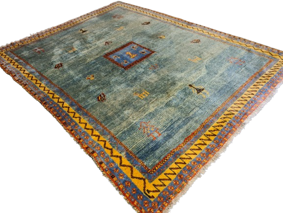 Perserteppich Orientteppich Antiker Gabbeh Handgeknüpfter Teppich 282x228cm