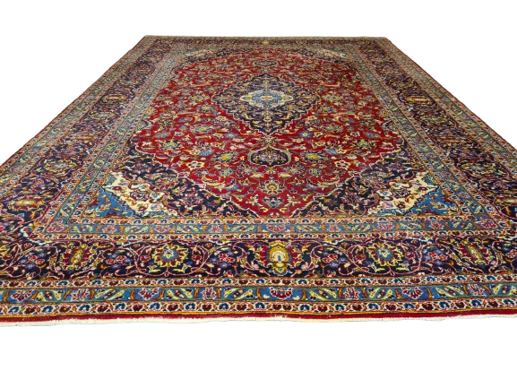 Perserteppich Orientteppich Handgeknüpfter Keshan Palast Teppich 351x254cm