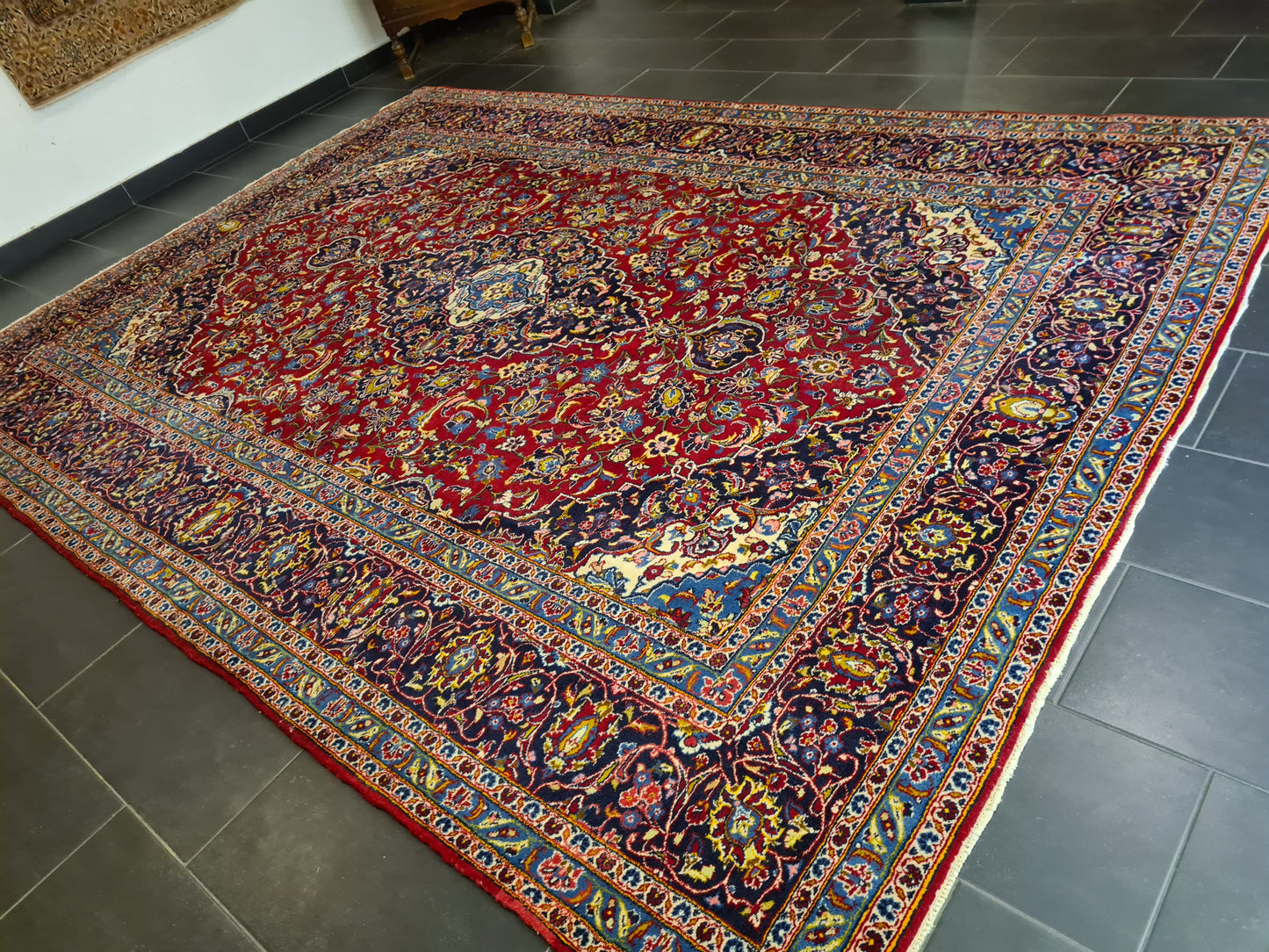 Perserteppich Orientteppich Handgeknüpfter Keshan Palast Teppich 351x254cm