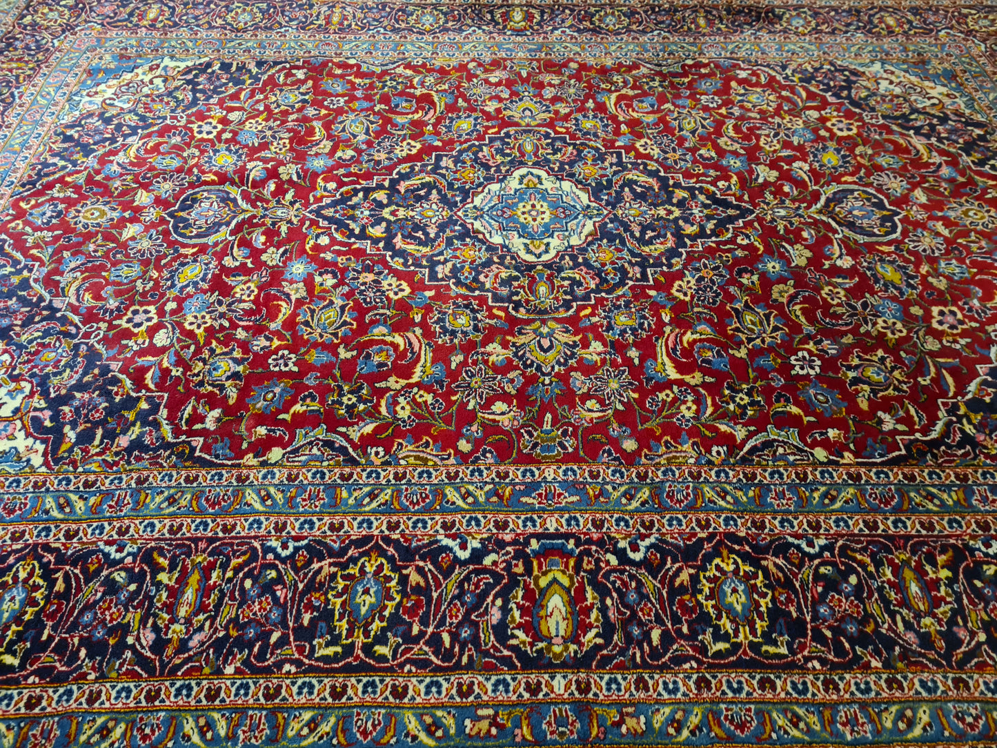 Perserteppich Orientteppich Handgeknüpfter Keshan Palast Teppich 351x254cm