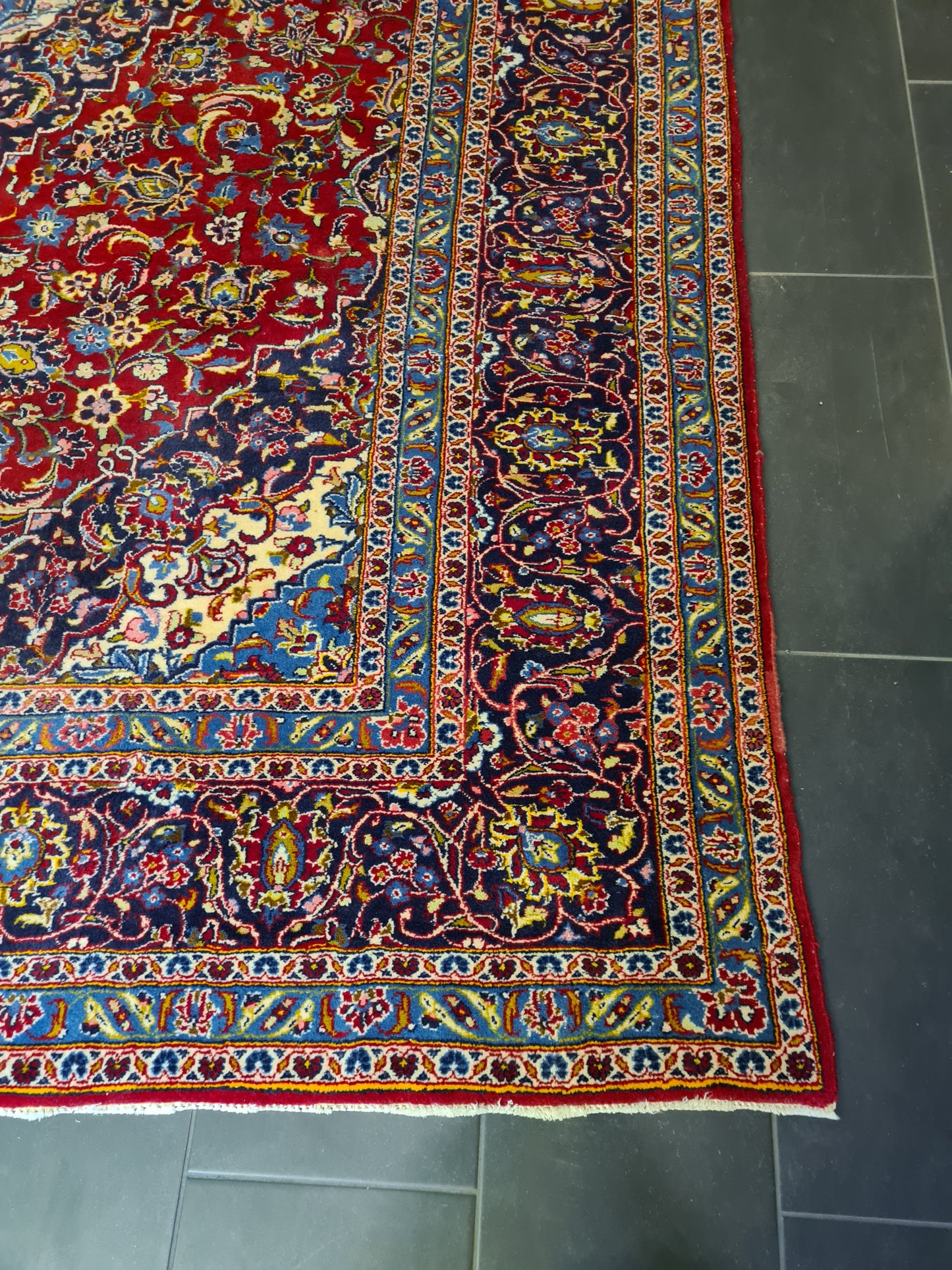 Perserteppich Orientteppich Handgeknüpfter Keshan Palast Teppich 351x254cm