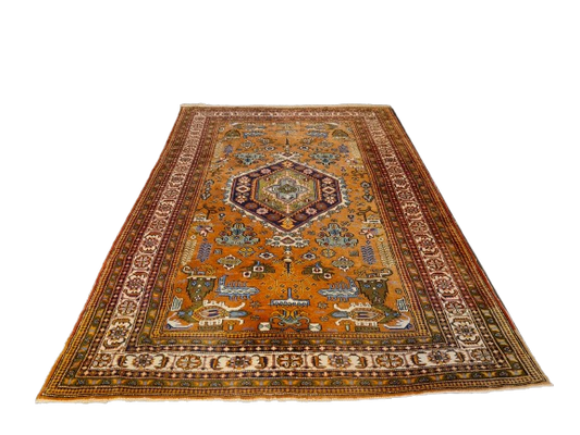 Perserteppich Orientteppich Derbent Kazak Handgeknüpfter Teppich Sammlerstück 262x175cm