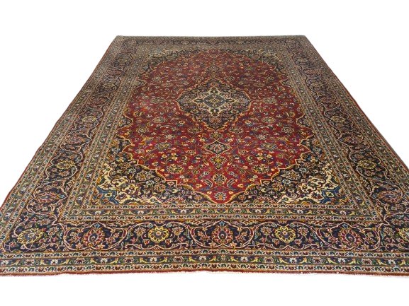 Perserteppich Orientteppich Palastteppich Handgeknüpfer Teppich Keshan antik 385x290cm