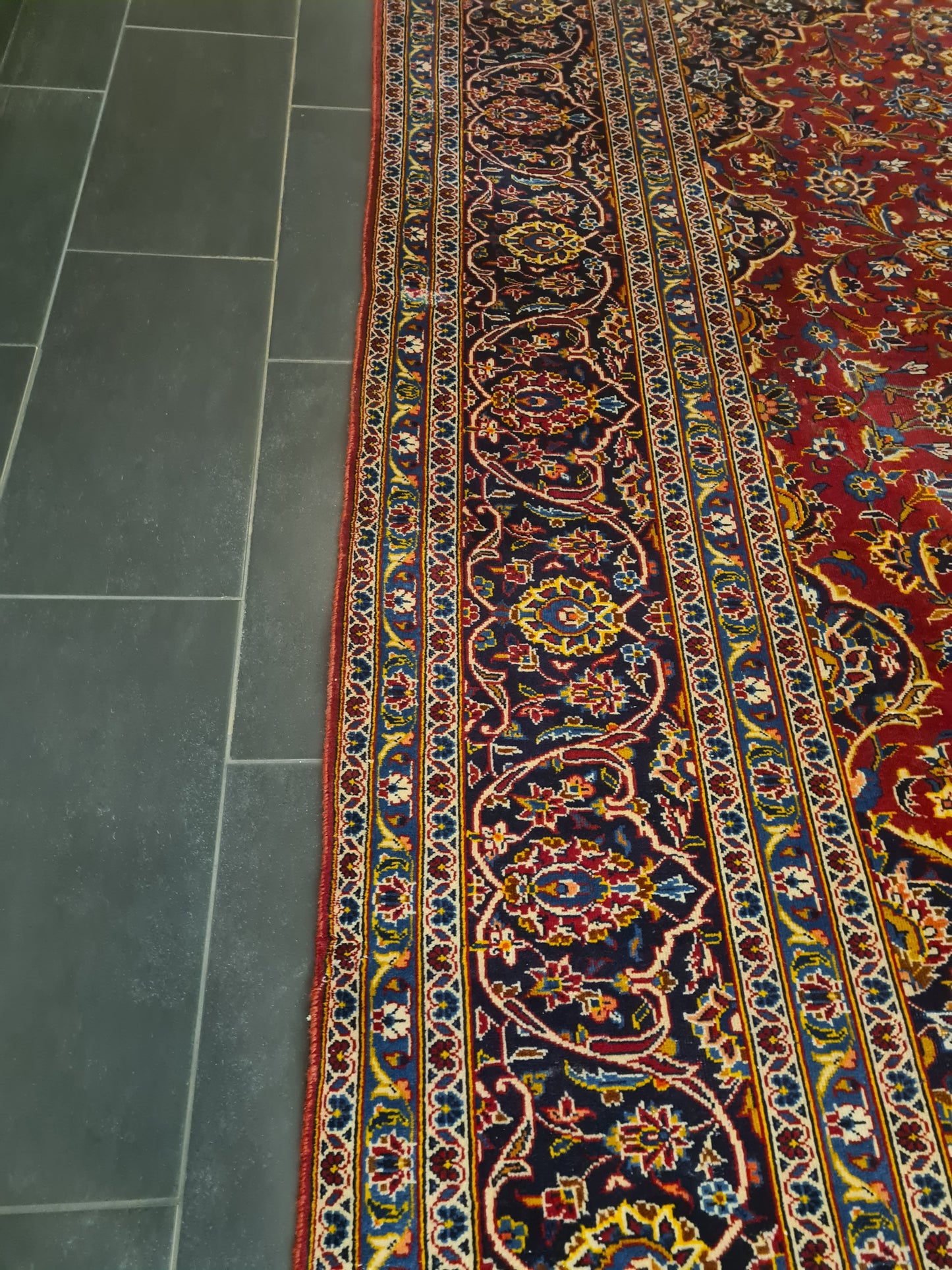 Perserteppich Orientteppich Palastteppich Handgeknüpfer Teppich Keshan antik 385x290cm