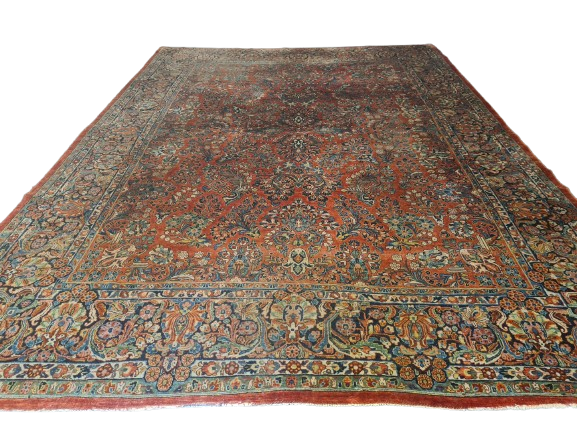 Perser Orientteppich US Sarough Reimport Handgeknüpfter Teppich Palastteppich 420x310cm