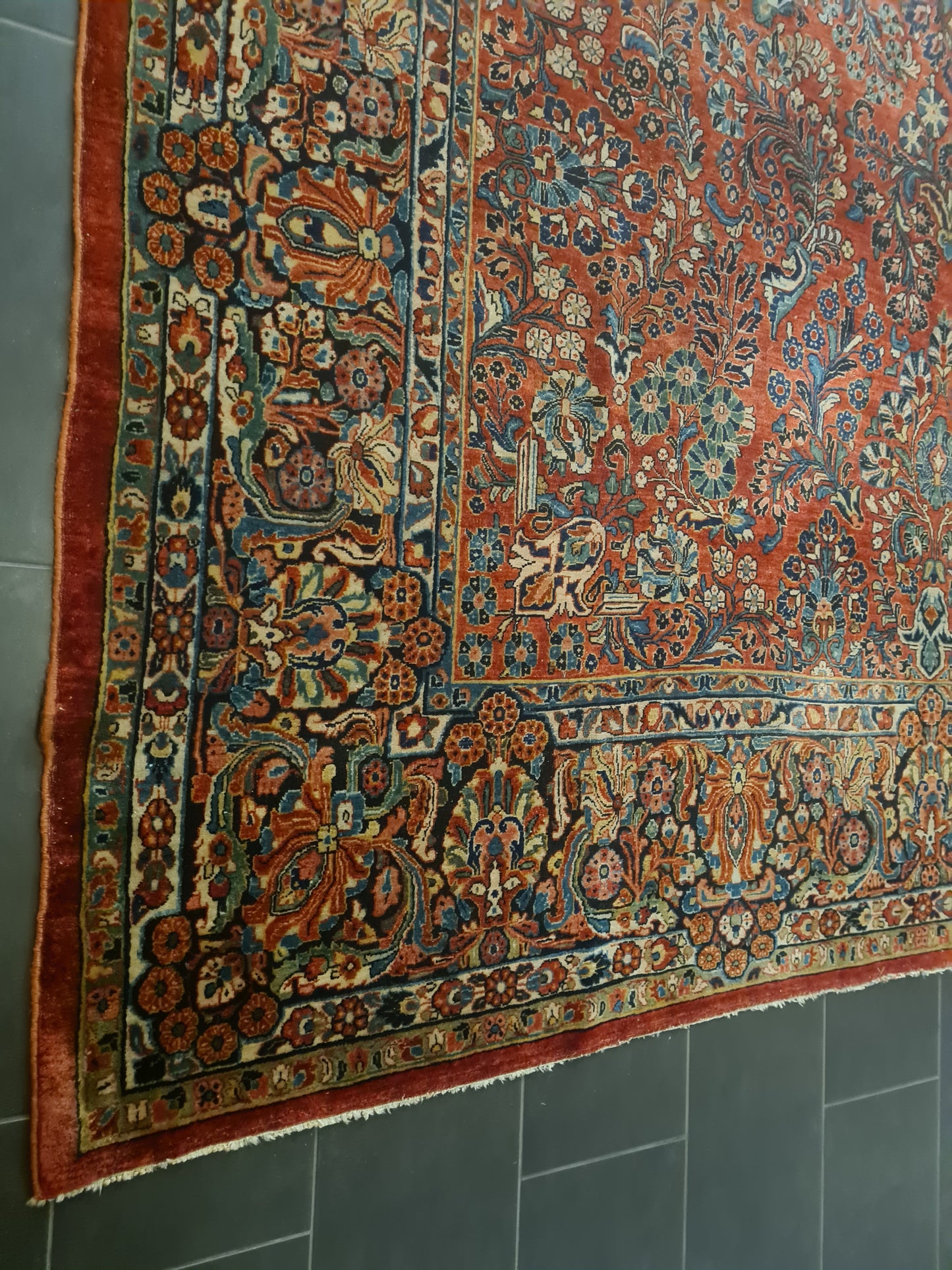 Perser Orientteppich US Sarough Reimport Handgeknüpfter Teppich Palastteppich 420x310cm