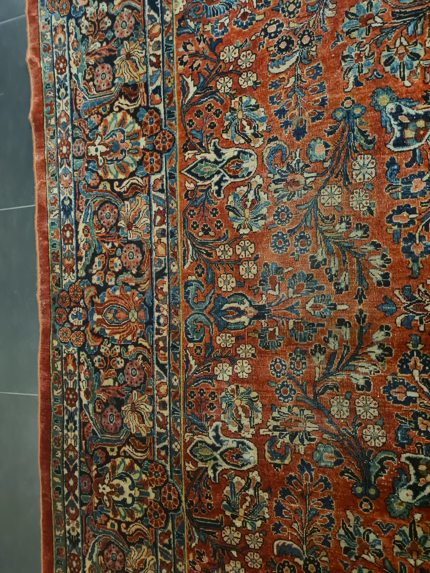 Perser Orientteppich US Sarough Reimport Handgeknüpfter Teppich Palastteppich 420x310cm