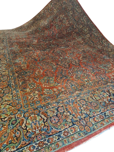 Perser Orientteppich US Sarough Reimport Handgeknüpfter Teppich Palastteppich 420x310cm