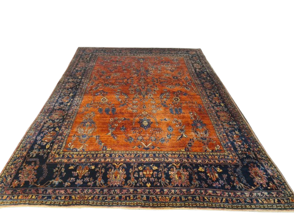 Perserteppich Orientteppich US Sarough Reimport Handgeknüpfter Teppich Sammlerstück 340x235cm