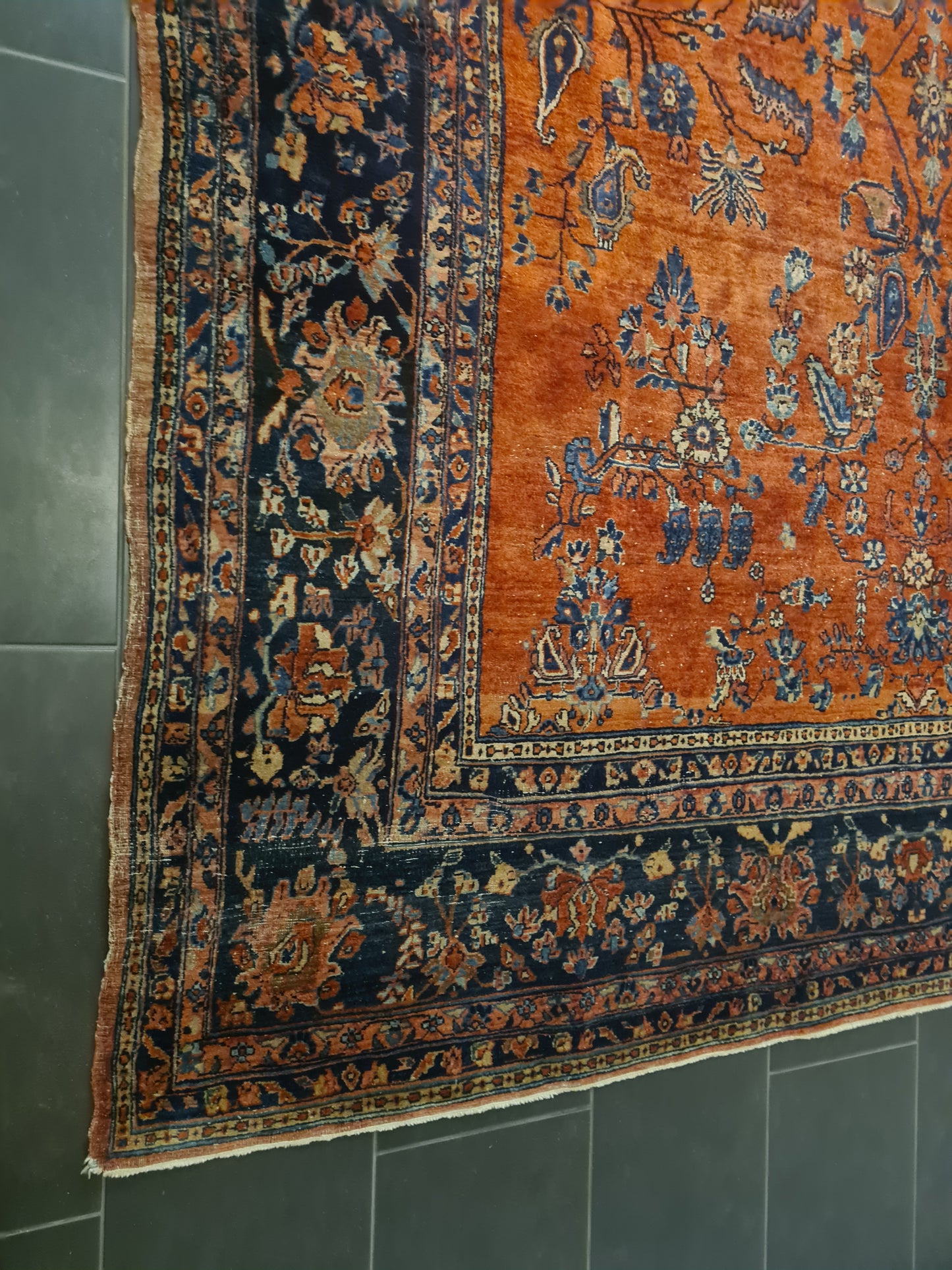 Perserteppich Orientteppich US Sarough Reimport Handgeknüpfter Teppich Sammlerstück 340x235cm