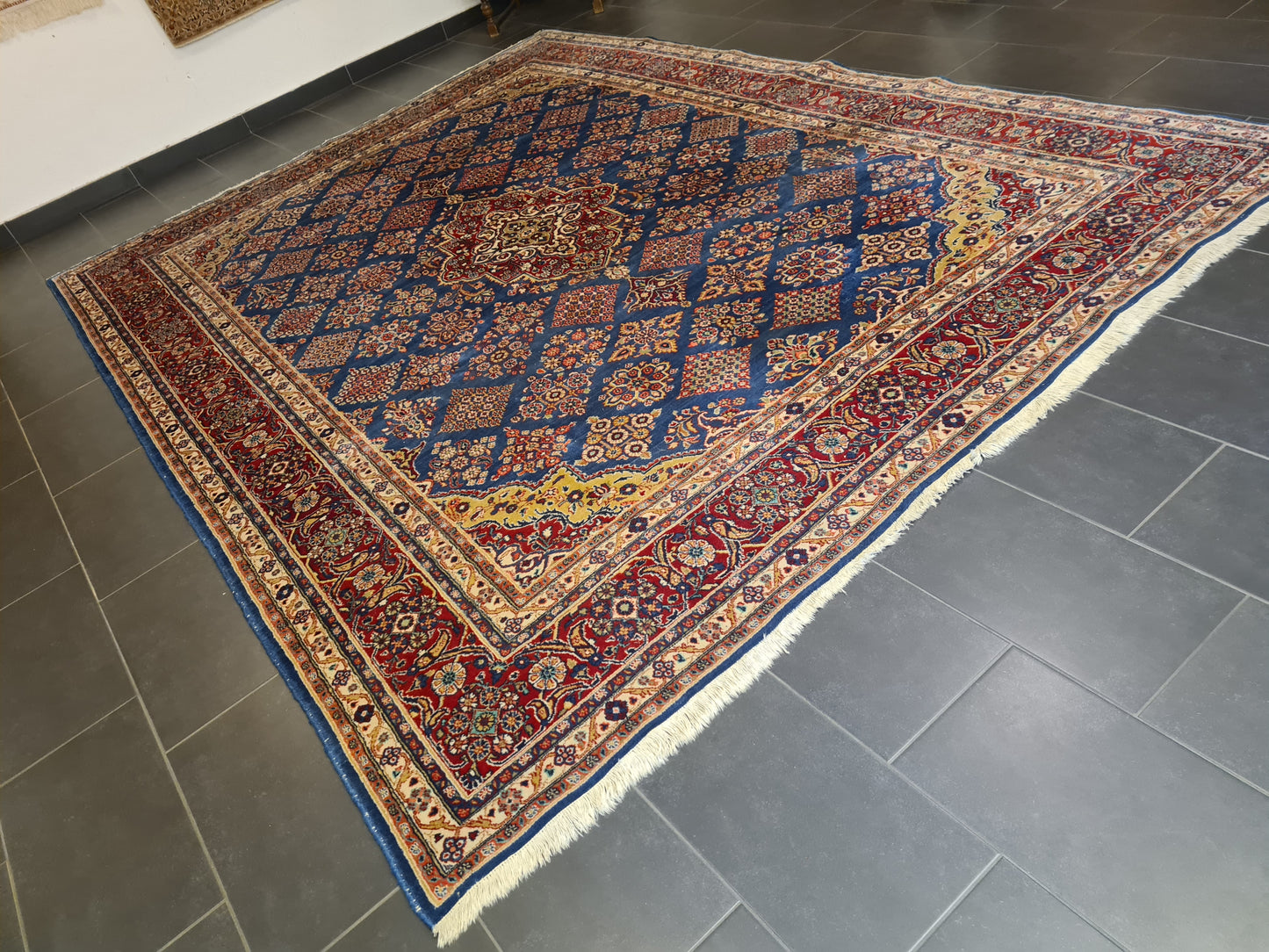 Perserteppich Orientteppich Handgeknüpfter Moud Teppich 365x273cm