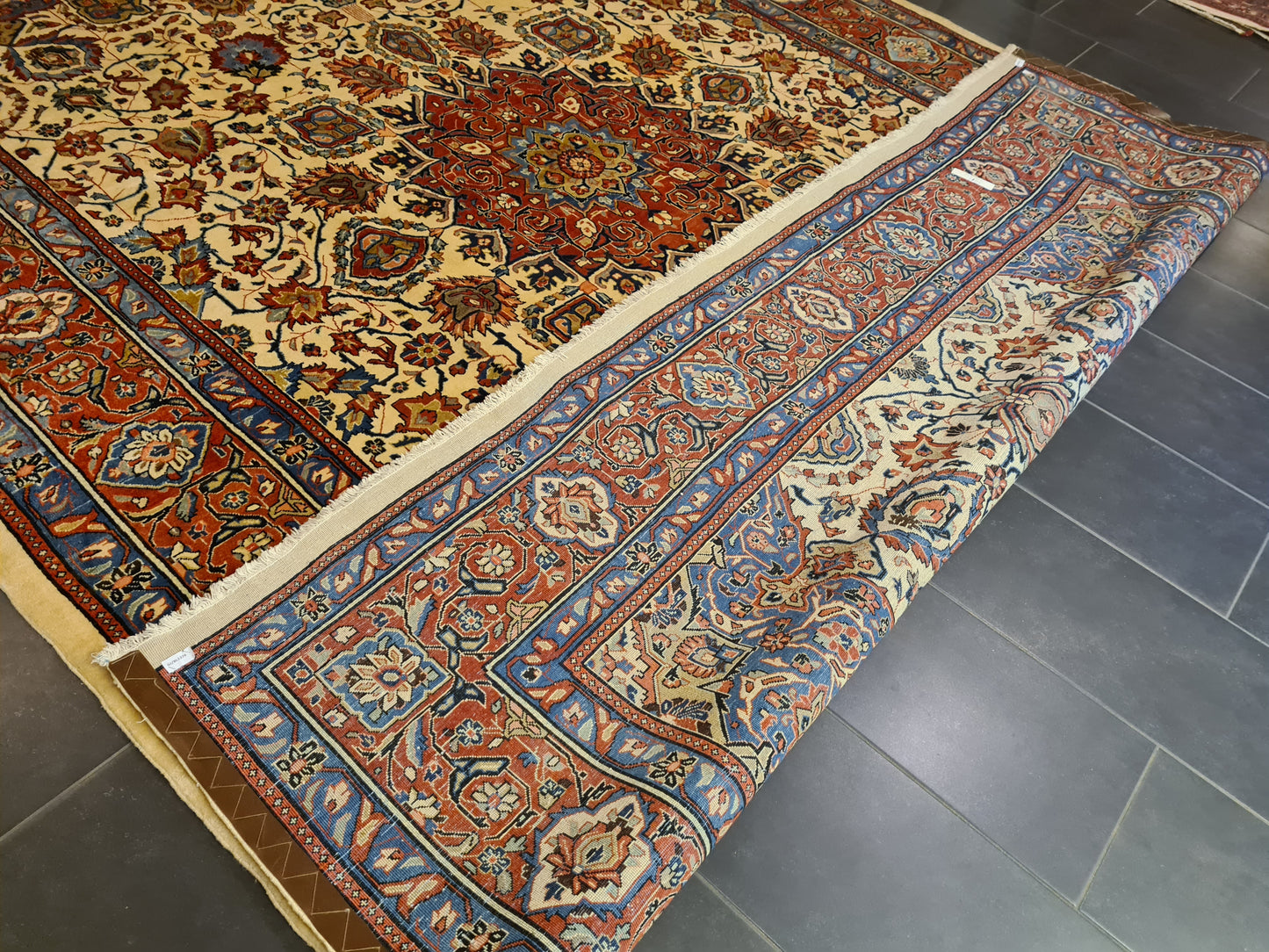 Perserteppich Orientteppich Handgeknüpfter Sarough Palast Teppich Royal 386x272cm