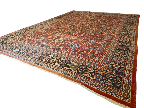 Perserteppich Orientteppich Antiker Teppich Sarough Mahal Palastteppich 410x281cm