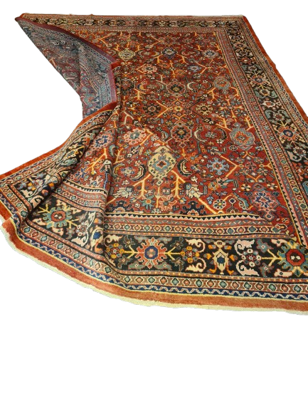 Perserteppich Orientteppich Antiker Teppich Sarough Mahal Palastteppich 410x281cm