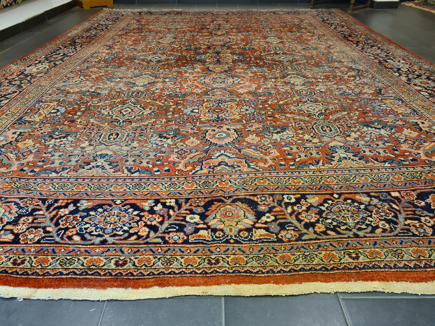 Perserteppich Orientteppcih Antiker Teppich Handgeknüpfter Sarough Mahal 430x318cm