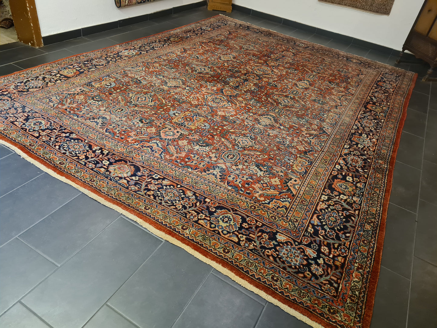 Perserteppich Orientteppcih Antiker Teppich Handgeknüpfter Sarough Mahal 430x318cm