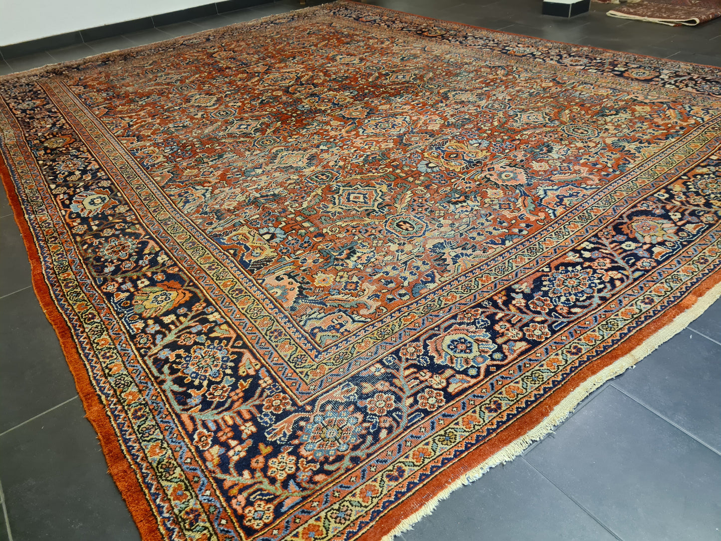 Perserteppich Orientteppcih Antiker Teppich Handgeknüpfter Sarough Mahal 430x318cm