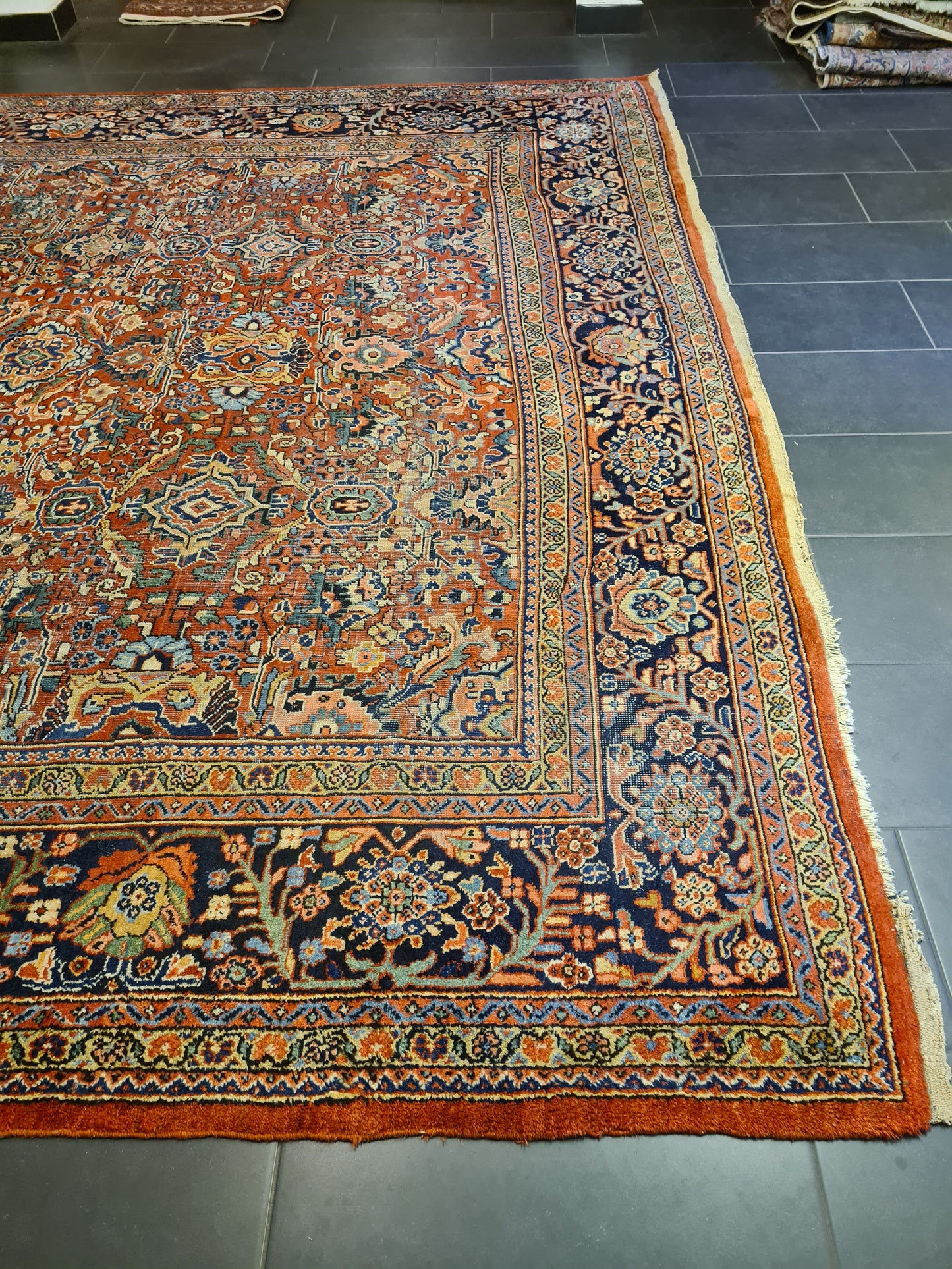 Perserteppich Orientteppcih Antiker Teppich Handgeknüpfter Sarough Mahal 430x318cm