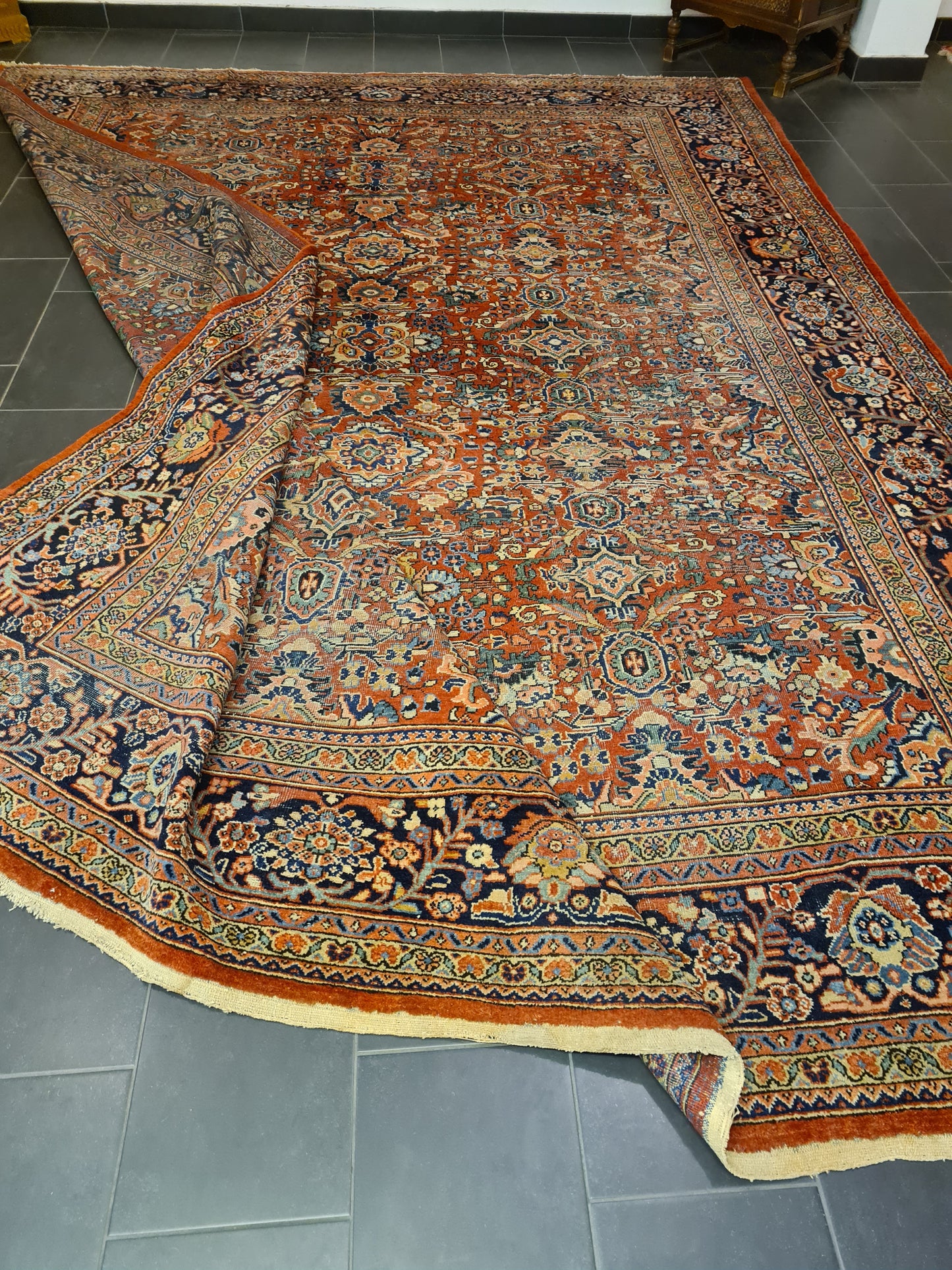 Perserteppich Orientteppcih Antiker Teppich Handgeknüpfter Sarough Mahal 430x318cm